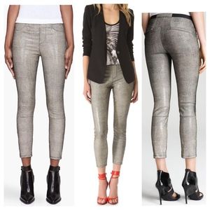Helmut Lang NW snake skin style leather pants low